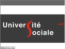 Sites similar to universite-sociale.fr