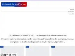 Sites similar to universites-en-france.net