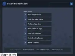 Sites similar to universityfootclinic.com