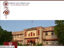Sites similar to universitymaharanicollege.ac.in