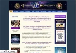 Sites similar to universityofmetaphysics.com