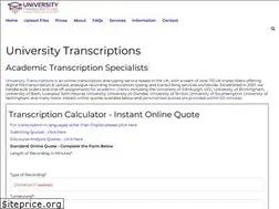 Sites similar to universitytranscriptions.co.uk