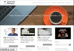 Sites similar to universitywebinars.org
