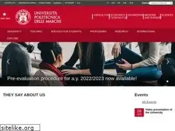 Sites similar to univpm.it