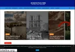 Sites similar to unjourdeplusaparis.com