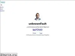 Sites similar to unknownfault.com