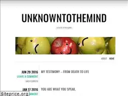 Sites similar to unknowntothemind.wordpress.com