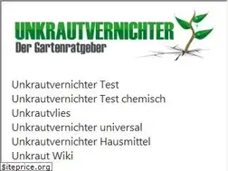 Sites similar to unkrautvernichter-test.de