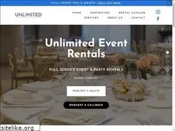 Sites similar to unlimitedeventrentals.com