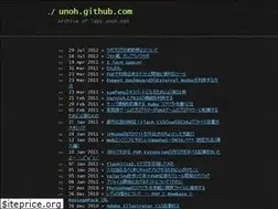 Sites similar to unoh.github.io