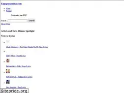 Sites similar to unpopularlyrics.com