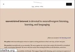 Sites similar to unrestrictedinterest.com