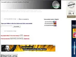 Sites similar to unscrambleletters.info