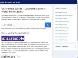 Sites similar to unscrambleword.org