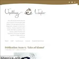 Sites similar to unsettlingwonder.com