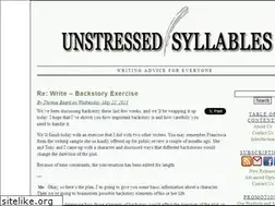 Sites similar to unstressedsyllables.com