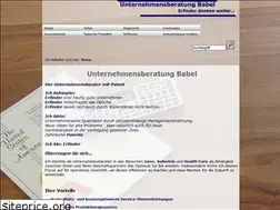 Sites similar to unternehmensberatung-babel.de