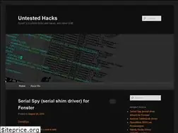 Sites similar to untestedhacks.com
