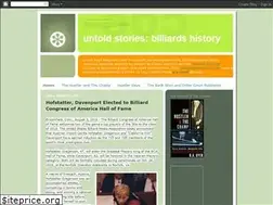 Sites similar to untoldstoriesbilliardshistory.blogspot.com