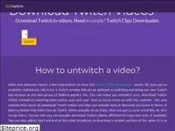 Sites similar to untwitch.com
