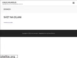 Sites similar to unus-mundus.si