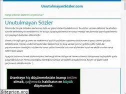 Sites similar to unutulmayansozler.com