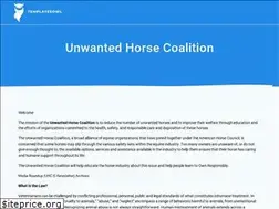 Sites similar to unwantedhorsecoalition.org