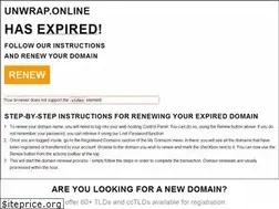 Sites similar to unwrap.online
