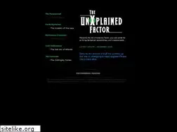 Sites similar to unxplained-factor.com