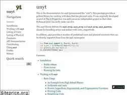 Sites similar to unyt.readthedocs.io