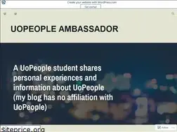 Sites similar to uopeopleambassador.wordpress.com