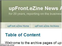 Sites similar to upfrontezine.com