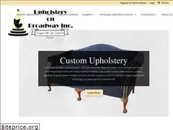 Sites similar to upholsteryonbroadway.com
