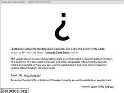 Sites similar to upsidedownquestionmark.xyz
