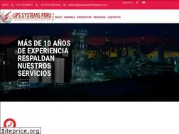 Sites similar to upssystemsperu.com
