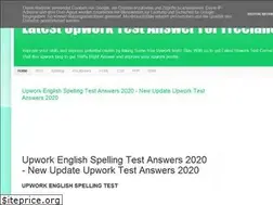 Sites similar to upworktestanswer100.blogspot.com