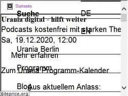 Sites similar to urania.de