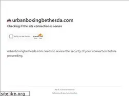 Sites similar to urbanboxingbethesda.com
