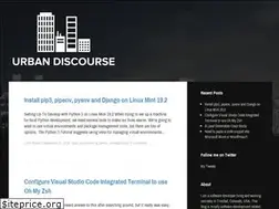 Sites similar to urbandiscourse.com