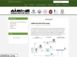 Sites similar to urbangeobigdata.it