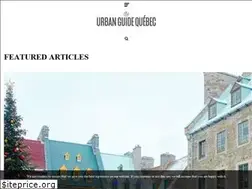 Sites similar to urbanguidequebec.com