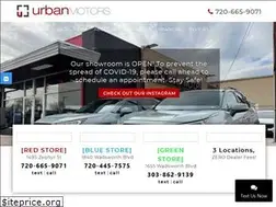 Sites similar to urbanmotorsco.com