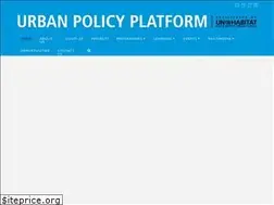 Sites similar to urbanpolicyplatform.org