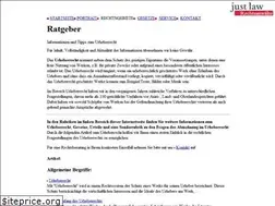 Sites similar to urheberrecht.justlaw.de