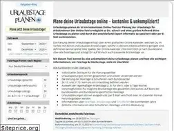 Sites similar to urlaubstage-planen.de