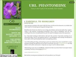 Sites similar to urlphantomhive.booklikes.com