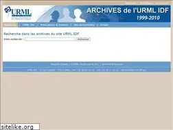 Sites similar to urml-idf.org