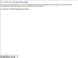 Sites similar to urn.fi