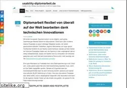 Sites similar to usability-diplomarbeit.de