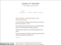 Sites similar to usabilityreport.de